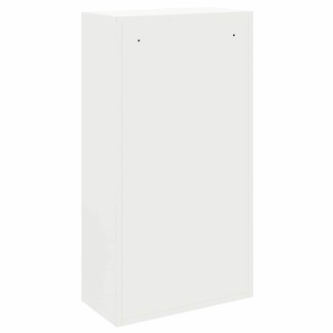 vidaXL Θυρίδα Πακέτων με αποθήκευση Λευκό 44 x 22 x 82 εκ. Ατσάλι
