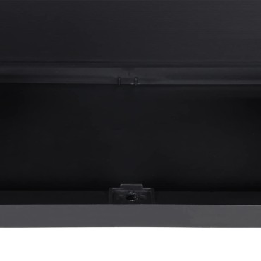 vidaXL Ντουλάπι Αποθ. Εξ. Χώρου Μαύρο 65x37x165cm Πολυπροπυλένιο 1 τεμ.