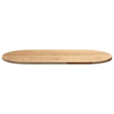 vidaXL Επιτραπέζια επιφάνεια 100x50x2cm μασίφ ξύλο δρυς οβάλ