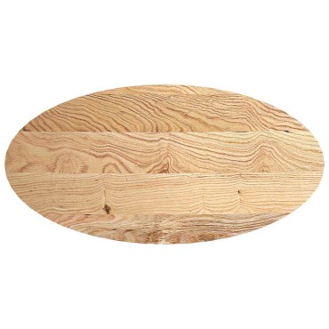 vidaXL Επιτραπέζια επιφάνεια 120x60x4cm από Μασίφ Ξύλο Δρυός Οβάλ