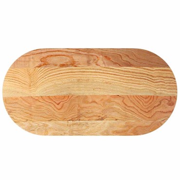 vidaXL Επιτραπέζια επιφάνεια Ανοιχτό Καφέ 120x60x2cm Ξύλο Δρυός Οβάλ
