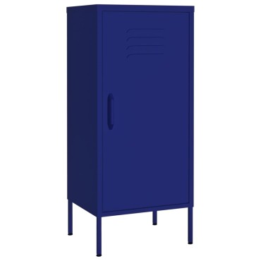 vidaXL Ντουλάπι Αποθήκευσης Ναυτικό Μπλε 42,5x35x101,5cm από Ατσάλι 1 τεμ.