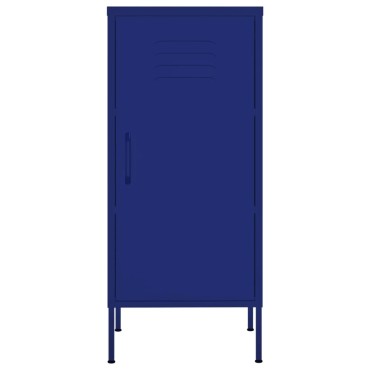 vidaXL Ντουλάπι Αποθήκευσης Ναυτικό Μπλε 42,5x35x101,5cm από Ατσάλι 1 τεμ.