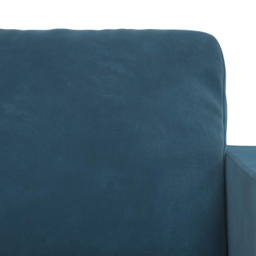 vidaXL Σετ Καναπέ 2 τεμ. Μπλε Βελούδο 158x78x80cm  Διθέσιος