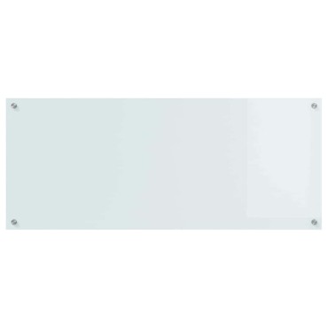 vidaXL Πλάτη κουζίνας 2 τμχ. Λευκό 120 x 50 cm σκληρυμένο γυαλί
