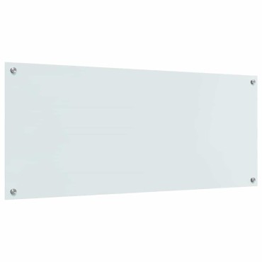 vidaXL Πλάτη κουζίνας 2 τμχ. Λευκό 120 x 50 cm σκληρυμένο γυαλί