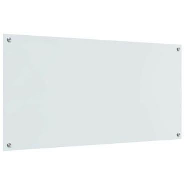 vidaXL Πλάτη κουζίνας 2 τμχ. Λευκό 120 x 60 cm σκληρυμένο γυαλί