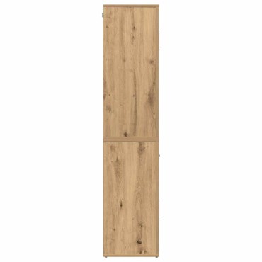 vidaXL Υψηλός Μπουφές artisan δρυς 80x33x150cm Επεξεργασμένο Ξύλο 1 τεμ.