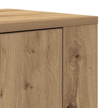 vidaXL Υψηλός Μπουφές artisan δρυς 80x33x150cm Επεξεργασμένο Ξύλο 1 τεμ.