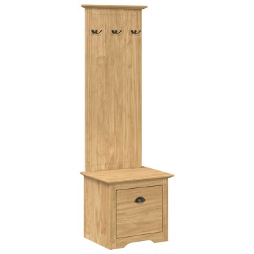 vidaXL Ντουλάπα διαδρόμου BODO Μέλι Καφέ 50x40x156,7cm 1 τεμ.