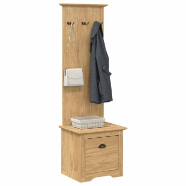 vidaXL Ντουλάπα διαδρόμου BODO Μέλι Καφέ 50x40x156,7cm 1 τεμ.