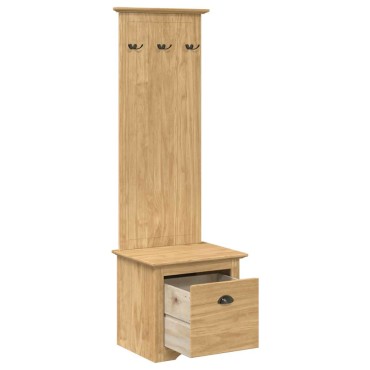 vidaXL Ντουλάπα διαδρόμου BODO Μέλι Καφέ 50x40x156,7cm 1 τεμ.