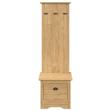 vidaXL Ντουλάπα διαδρόμου BODO Μέλι Καφέ 50x40x156,7cm 1 τεμ.