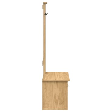vidaXL Ντουλάπα διαδρόμου BODO Μέλι Καφέ 50x40x156,7cm 1 τεμ.