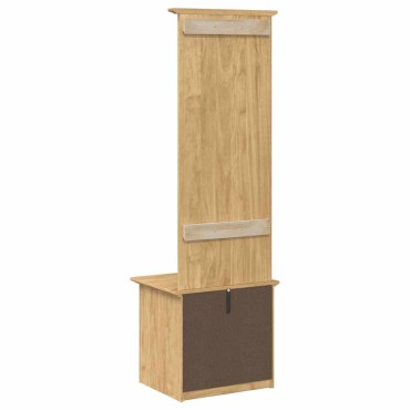 vidaXL Ντουλάπα διαδρόμου BODO Μέλι Καφέ 50x40x156,7cm 1 τεμ.