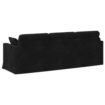 vidaXL Καναπές Μαύρο 228x78x80cm Βελούδο