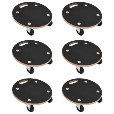 vidaXL Καρότσι Μεταφοράς 6 pcs Γκρι Κόντρα πλακέ