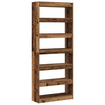 vidaXL Βιβλιοθήκη 6 επιπέδων 80x30x198cm Επεξεργασμένο Ξύλο 1 τεμ.