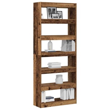 vidaXL Βιβλιοθήκη 6 επιπέδων 80x30x198cm Επεξεργασμένο Ξύλο 1 τεμ.