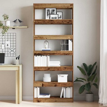 vidaXL Βιβλιοθήκη 6 επιπέδων 80x30x198cm Επεξεργασμένο Ξύλο 1 τεμ.