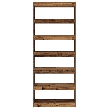 vidaXL Βιβλιοθήκη 6 επιπέδων 80x30x198cm Επεξεργασμένο Ξύλο 1 τεμ.