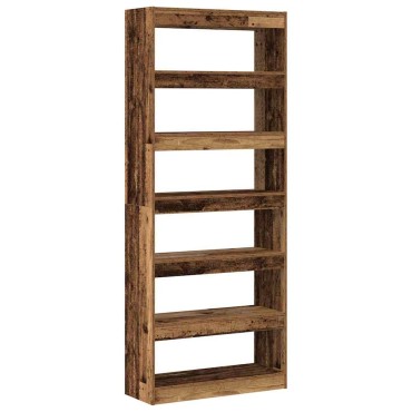 vidaXL Βιβλιοθήκη 6 επιπέδων 80x30x198cm Επεξεργασμένο Ξύλο 1 τεμ.