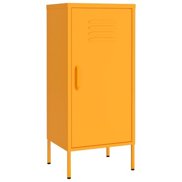 vidaXL Ντουλάπι Αποθήκευσης Μουσταρδί 42,5x35x101,5cm από Ατσάλι 1 τεμ.