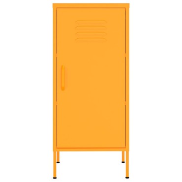 vidaXL Ντουλάπι Αποθήκευσης Μουσταρδί 42,5x35x101,5cm από Ατσάλι 1 τεμ.