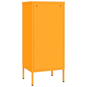 vidaXL Ντουλάπι Αποθήκευσης Μουσταρδί 42,5x35x101,5cm από Ατσάλι 1 τεμ.