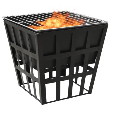 vidaXL Τζάκι Εξωτερικού Χώρου / Ψησταριά 34 x 34 x 48 εκ. από Ατσάλι