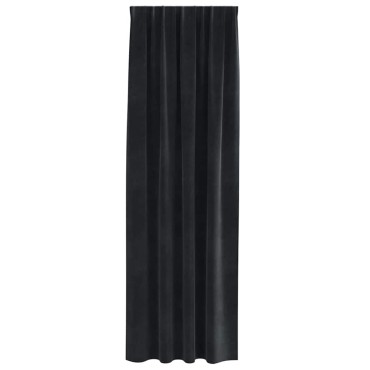 vidaXL Κουρτίνες 2 τμχ. Μαύρο 140x260cm Βελούδο