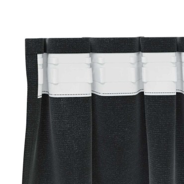 vidaXL Κουρτίνες 2 τμχ. Μαύρο 140x260cm Βελούδο