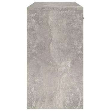 vidaXL Γραφείο με Συρτάρι & Ντουλάπι Γκρι Σκυρ. 100x40x73cm Επ. Ξύλο 1 τεμ.