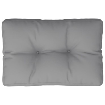 vidaXL Μαξιλάρι Παλέτας Γκρι 50x40x10cm από Ύφασμα