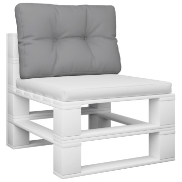 vidaXL Μαξιλάρι Παλέτας Γκρι 50x40x10cm από Ύφασμα