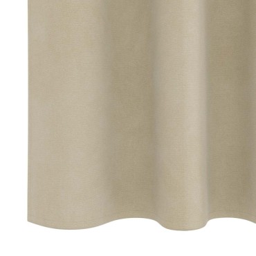 vidaXL Κουρτίνες συσκότισης 2 τμχ. Κρεμ 140x245cm Βελούδο