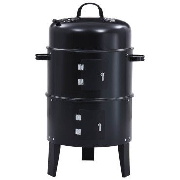 vidaXL Ψησταριά Κάρβουνου/Καπνιστήριο 3 σε 1 40 x 80 εκ.