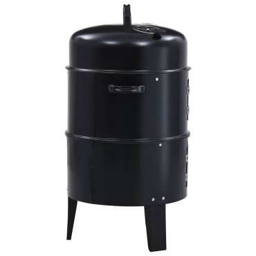 vidaXL Ψησταριά Κάρβουνου/Καπνιστήριο 3 σε 1 40 x 80 εκ.