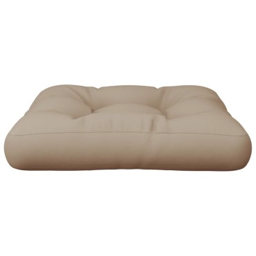 vidaXL Μαξιλάρι Παλέτας Taupe 60x60x12cm Υφασμάτινο