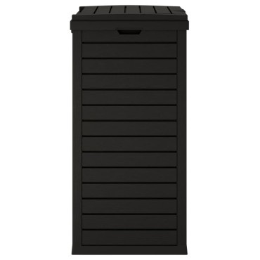 vidaXL Κάδος Απορριμμάτων Εξ. Χώρου Μαύρος 41x41x86 εκ. Πολυπροπυλένιο