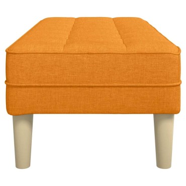 vidaXL παγκάκι με μαξιλάρι Σκούρο κίτρινο 113x57x39cm ύφασμα