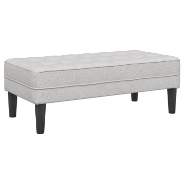 vidaXL παγκάκι με μαξιλάρι Σκίουρος Γκρί 113x57x39cm ύφασμα