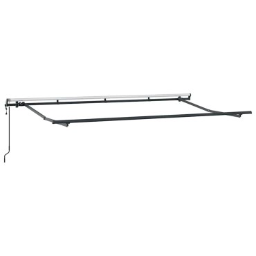 vidaXL Αναδιπλούμενη τέντα Κίτρινο 400 x 200 cm ύφασμα