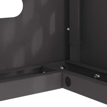 vidaXL Κάλυμμα κλιματιστικού Μαύρο 110 x 50 x 105 εκ