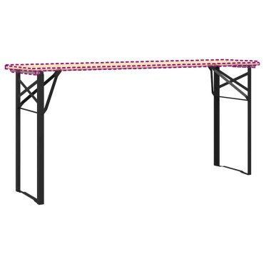 vidaXL Πόδι Τραπέζι Μπύρας 2 τεμ. Μαύρο 39x3x75 εκ