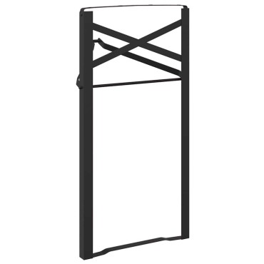 vidaXL Πόδι Τραπέζι Μπύρας 2 τεμ. Μαύρο 39x3x75 εκ