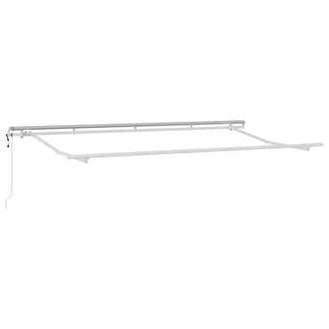 vidaXL Αναδιπλούμενη τέντα Μπλε 400 x 200 cm ύφασμα
