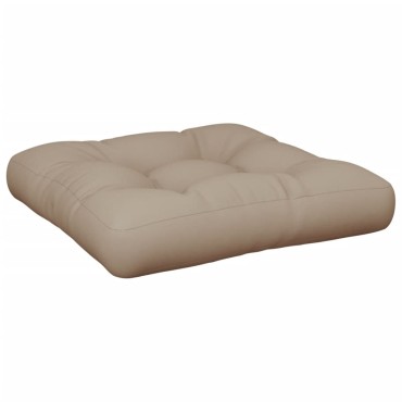 vidaXL Μαξιλάρι Παλέτας Taupe 50x50x12cm Υφασμάτινο