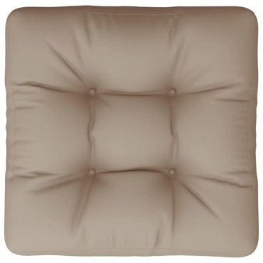 vidaXL Μαξιλάρι Παλέτας Taupe 50x50x12cm Υφασμάτινο