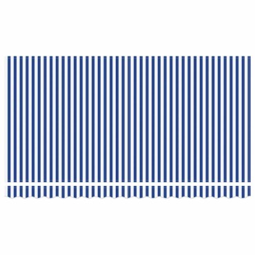 vidaXL Ανταλλακτικό πανί τέντας για 4x2 μ Μπλε & Λευκή Ρίγα